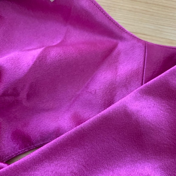 SOLD NWT Maje Wrap Dress Small 1 Ripple Fushia - Picture 7 of 9